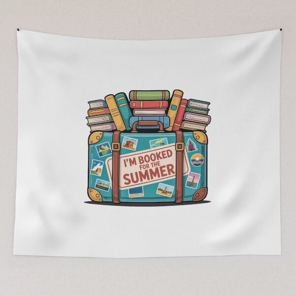 Item preview,  I'm Booked For The Summer Travel Suitcase Full of Books designed and sold by PietrzakDesign.