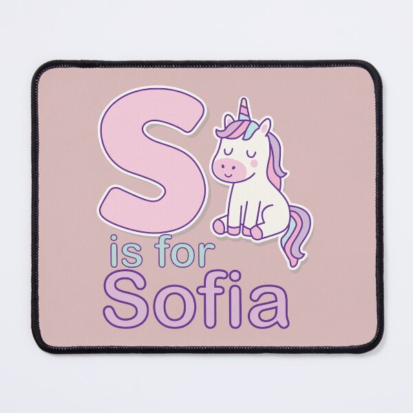 Item preview, S is for Sophia – Cute Unicorn Alphabet Poster for Kids designed and sold by FilizDesigner.