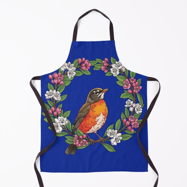 Item preview, Cute Connecticut Bird With Kalmia latifolia designed and sold by taiche.