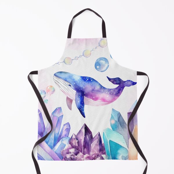 Item preview, Cosmic Whale & Crystals – Dreamy Watercolor Fantasy designed and sold by Softglow-Studio.