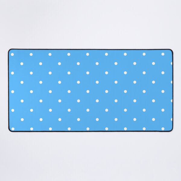 Item preview, Bright Blue Polka Dot Pattern – White Dots on Vibrant Light Blue designed and sold by EmeraldeaArt.