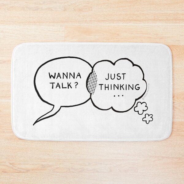 Item preview, Introvert Extrovert, Comics Bubbles Wanna Talk Just Thinking designed and sold by PaulaJKnight .