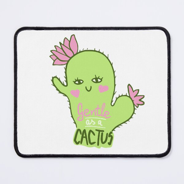 Item preview, Gentle as a cactus sticker designed and sold by nacaca M.