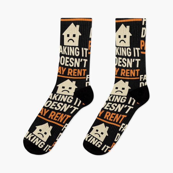 Item preview, Faking It Doesn’t Pay Rent – Real Talk Statement T-Shirt designed and sold by TeeTimeTreasure.