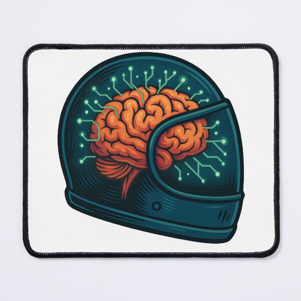 Item preview, Brain Tech Fusion: Futuristic Helmet designed and sold by Papurica.