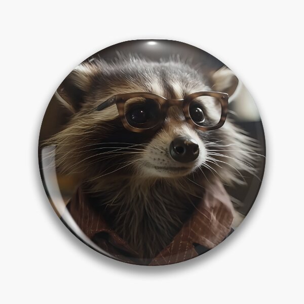 Item preview, Intellectual Raccoon with Glasses – Smart Look designed and sold by naughty-raccoon.