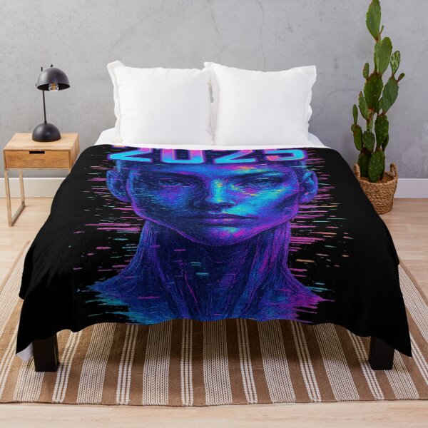 Item preview, glitchcore cyberpunk design with 3D "2025" designed and sold by optimusprime39.