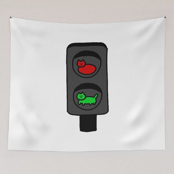 Item preview, two Cats in the traffic lights designed and sold by superbaechoo.