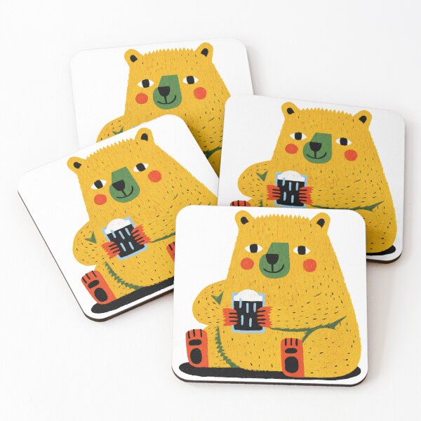 Item preview, Happy Hour Bear With a Frothy Brew designed and sold by ForeverPrintsOK.
