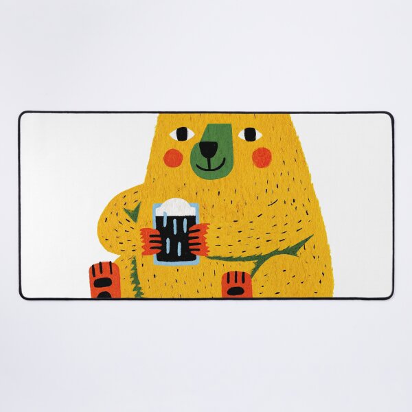 Item preview, Happy Hour Bear With a Frothy Brew designed and sold by ForeverPrintsOK.