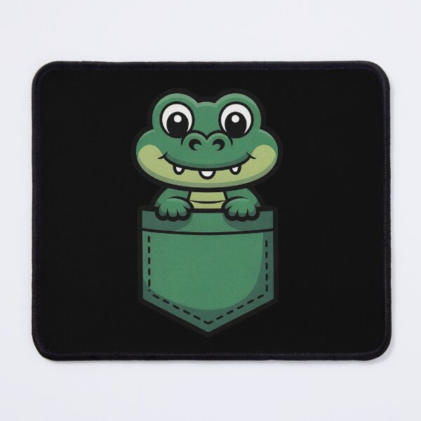 Item preview, Crocodile In Pocket Cute Alligator Shirt Pocket designed and sold by PietrzakDesign.