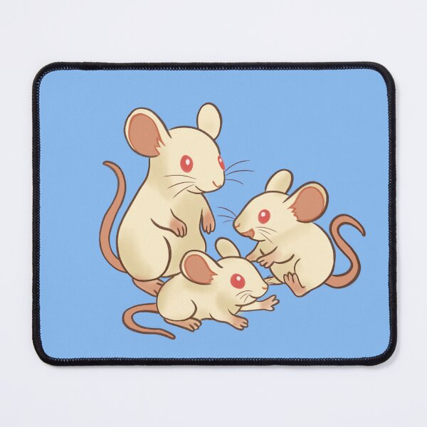 Item preview, Albino Mouse Trio – Tiny Tails & Whisker designed and sold by BabyStarDesigns.