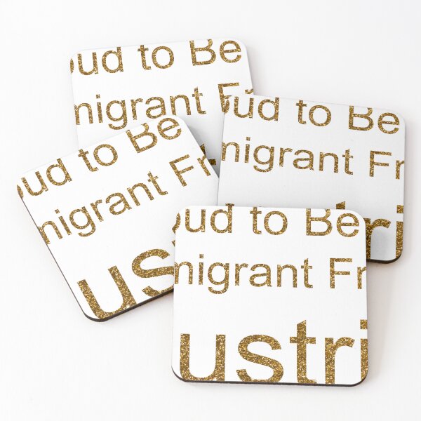 Item preview, PROUD TO BE AN IMMIGRANT FROM AUSTRIA SEQUIN designed and sold by TheIconSmith.