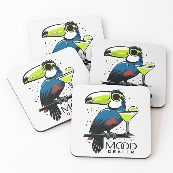 Item preview,  Mood Dealer, Cool and Funny Toucan with Cocktail designed and sold by QuirkySpark.