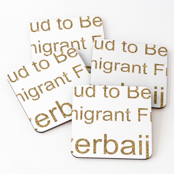 Item preview, PROUD TO BE AN IMMIGRANT FROM AZERBAIJAN SEQUIN designed and sold by TheIconSmith.