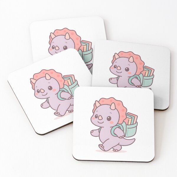 Item preview, dinosaur with Book Triceratops Carrying Books designed and sold by Uglyandcute.
