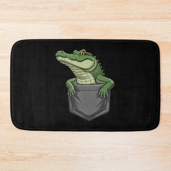 Item preview, Crocodile In Pocket Green Alligator Shirt Pocket designed and sold by PietrzakDesign.