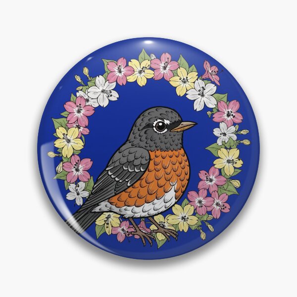 Item preview, Cute Connecticut Bird With Mirabilis designed and sold by taiche.