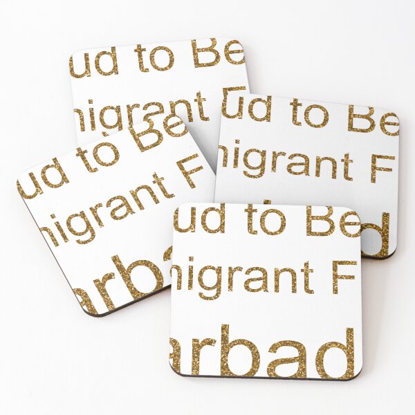 Item preview, PROUD TO BE AN IMMIGRANT FROM BARBADOS SEQUIN designed and sold by TheIconSmith.