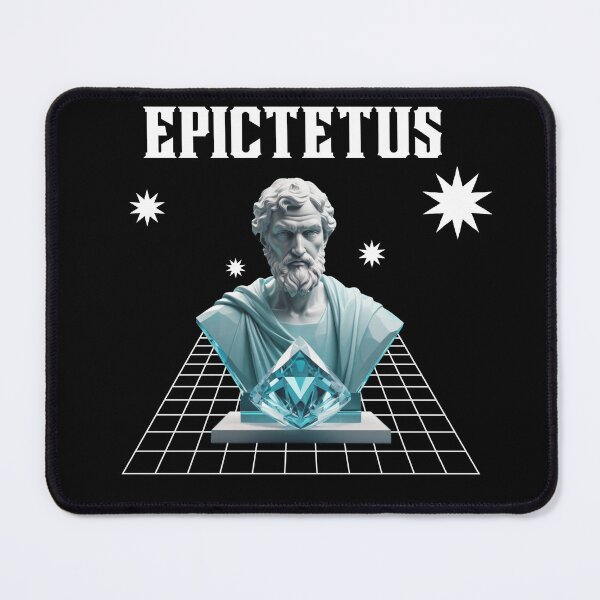Item preview, Epictetus Aqua Diamond Crystal Stoic Sculpture designed and sold by LexaArtworks.