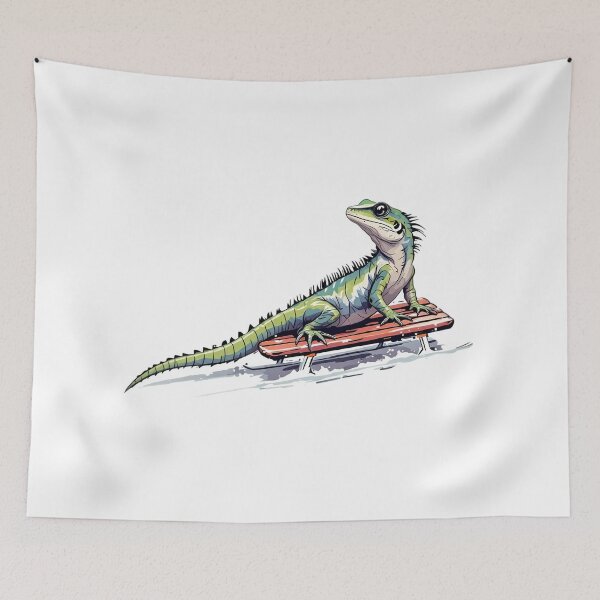 Item preview, A lizard pulling a sled designed and sold by DOG DESIGN.