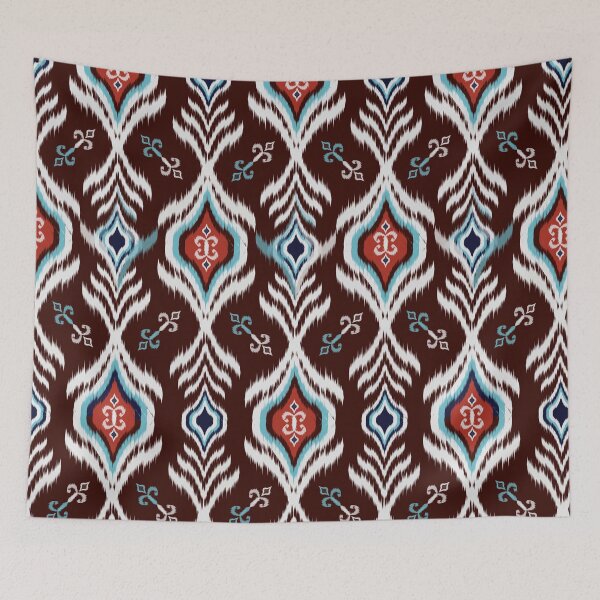 Item preview, Traditional Abstract geometric Ikat pattern seamless designed and sold by NarongStocker37.