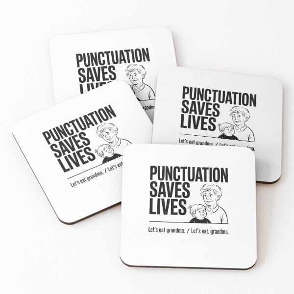 Item preview, Punctuation Saves Lives designed and sold by Mateusz Majcherek.