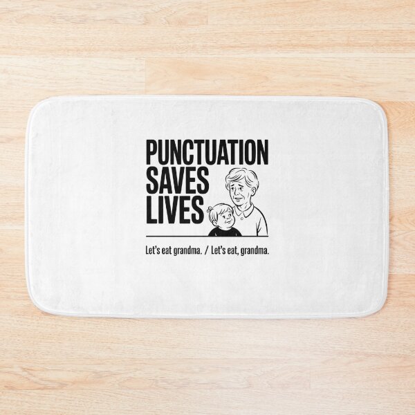Item preview, Punctuation Saves Lives designed and sold by Mateusz Majcherek.
