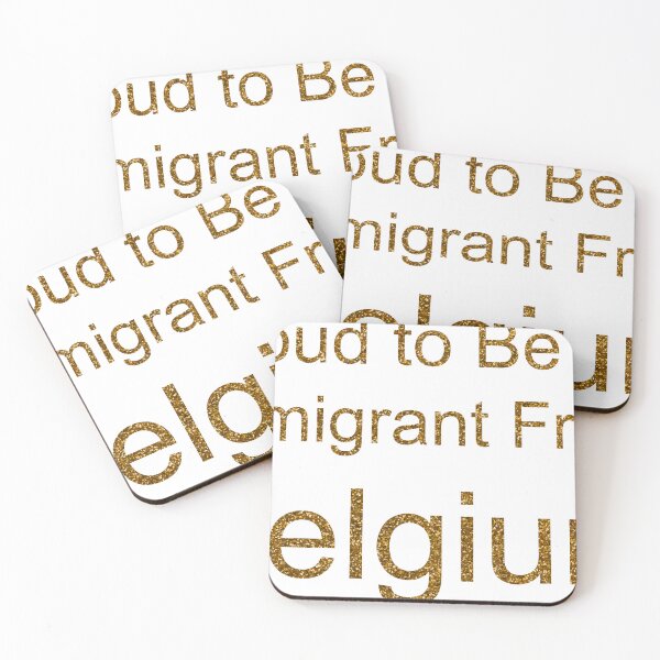 Item preview, PROUD TO BE AN IMMIGRANT FROM BELGIUM SEQUIN designed and sold by TheIconSmith.