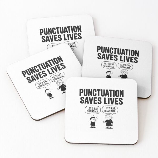 Item preview, Punctuation Saves Lives designed and sold by Mateusz Majcherek.