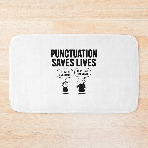 Item preview, Punctuation Saves Lives designed and sold by Mateusz Majcherek.