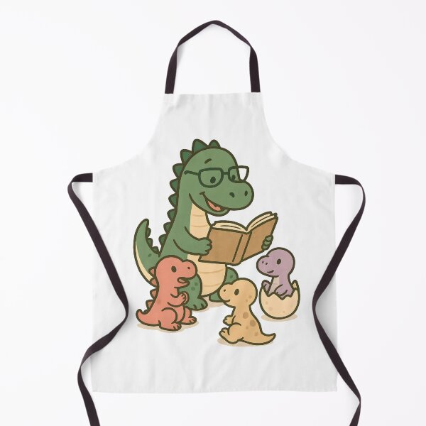 Item preview, dinosaur with Book Dino Teacher and Baby Dinos designed and sold by Uglyandcute.