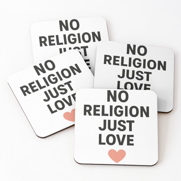Item preview, No Religion Just Love – Minimalist Spiritual T-Shirt designed and sold by TeeTimeTreasure.