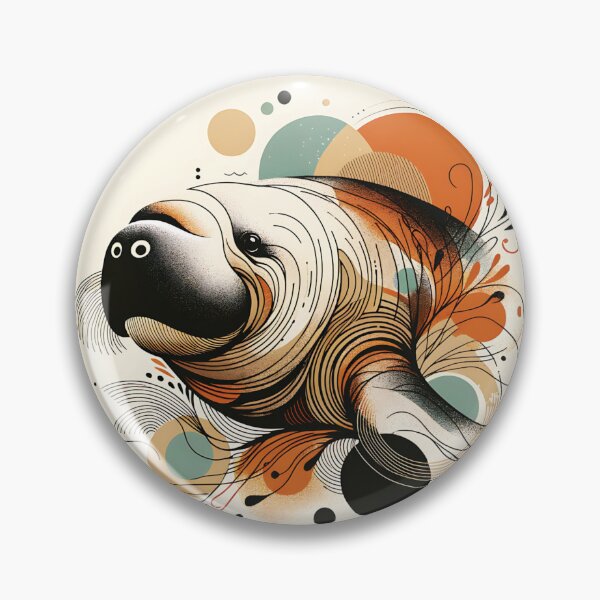 Item preview, Abstract Dugong Portrait designed and sold by TheAnimalZ00.