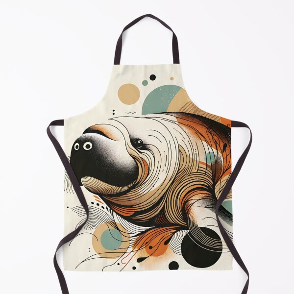 Item preview, Abstract Dugong Portrait designed and sold by TheAnimalZ00.