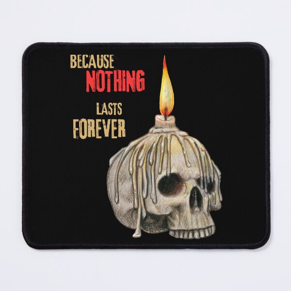 Item preview, Gothic Skull Candle – Dark Quote Illustration designed and sold by SmyrnaArtGalery.