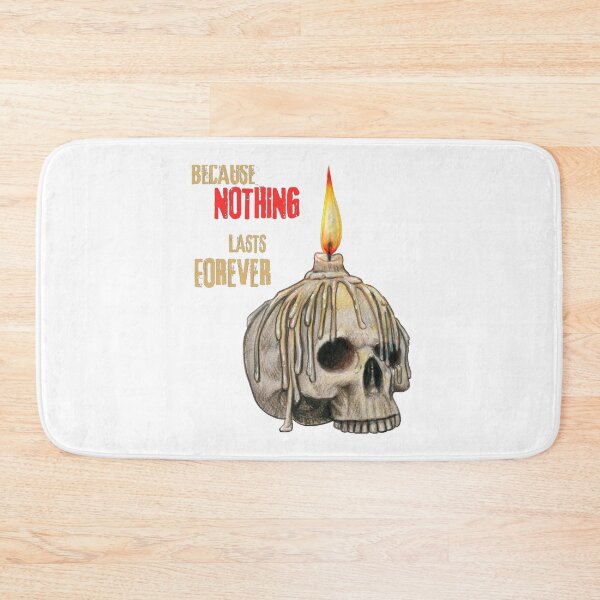 Item preview, Gothic Skull Candle – Dark Quote Illustration designed and sold by SmyrnaArtGalery.