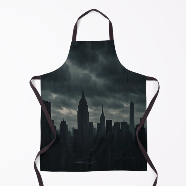 Item preview, Dark Stormy Cityscape - Moody Urban Skyline Gothic City Noir Architecture designed and sold by Resonance Frequency.