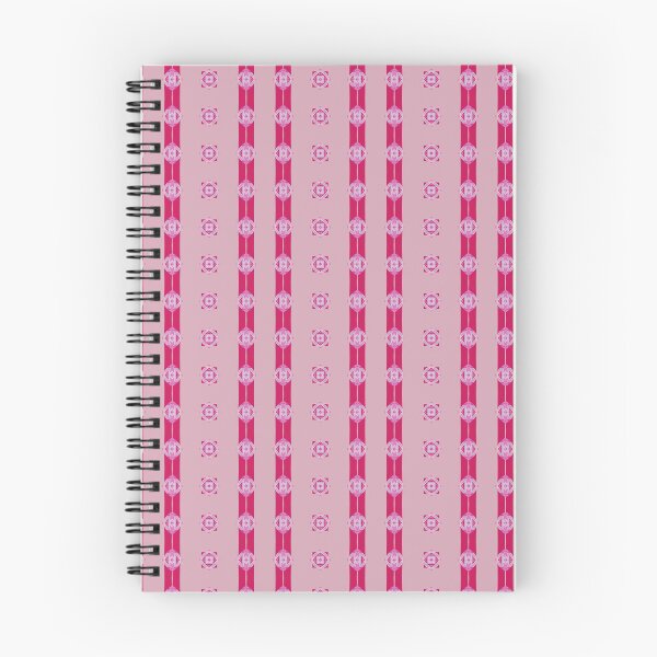 Item preview, Bold Pink Stripe Floral Geometric Pattern designed and sold by Merbuda.