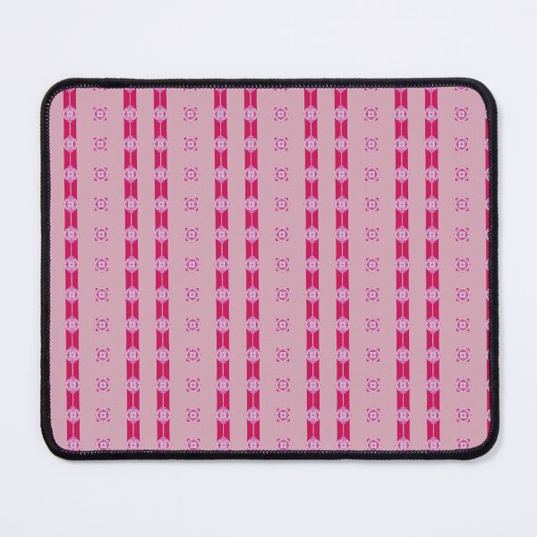Item preview, Bold Pink Stripe Floral Geometric Pattern designed and sold by Merbuda.