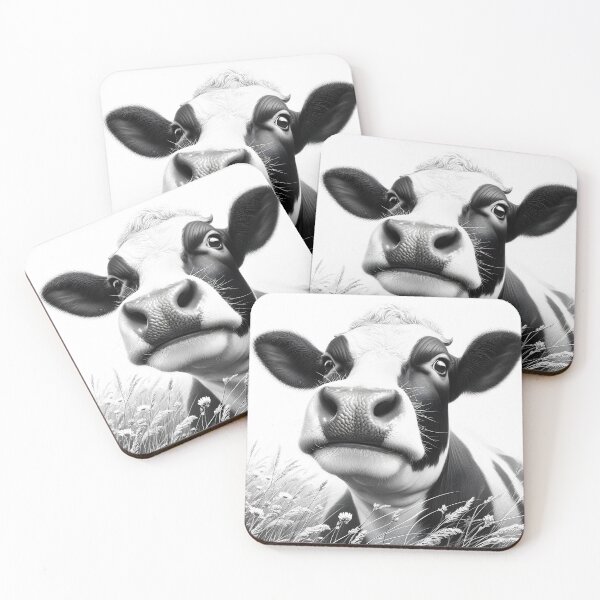 Item preview, Portrait of a cow in the countryside designed and sold by Artillenium.