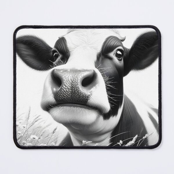 Item preview, Portrait of a cow in the countryside designed and sold by Artillenium.
