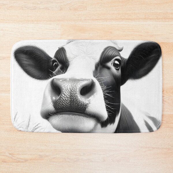 Item preview, Portrait of a cow in the countryside designed and sold by Artillenium.