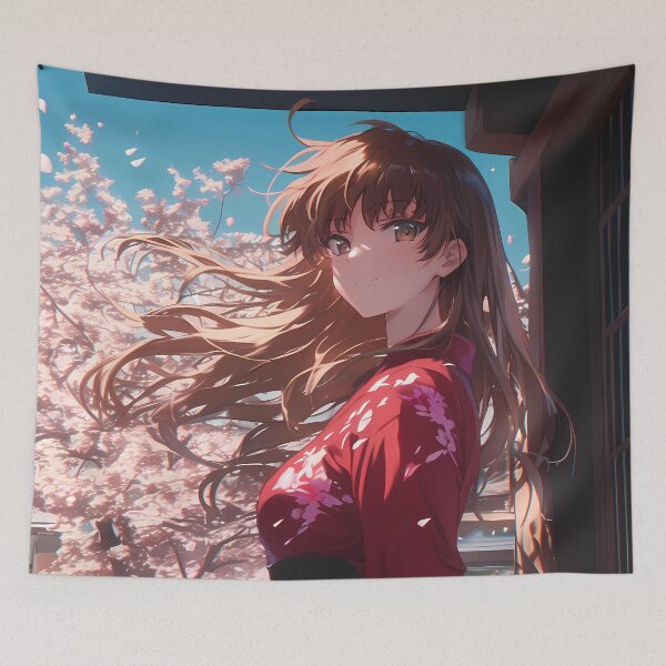 Item preview, Shiho Nishizumi Kay Girls und Panzer Anime Sakura Red Umbrella Beauty designed and sold by Williamhallano.