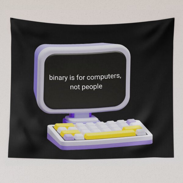 Item preview, Copy of they/them non-binary genderfck computers designed and sold by byemihai.