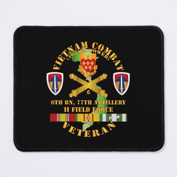 Item preview, Army - Vietnam Combat Veteran w 6th Bn 77th Artillery DUI - II Field Force w VN SVC designed and sold by Military Insignia Products.
