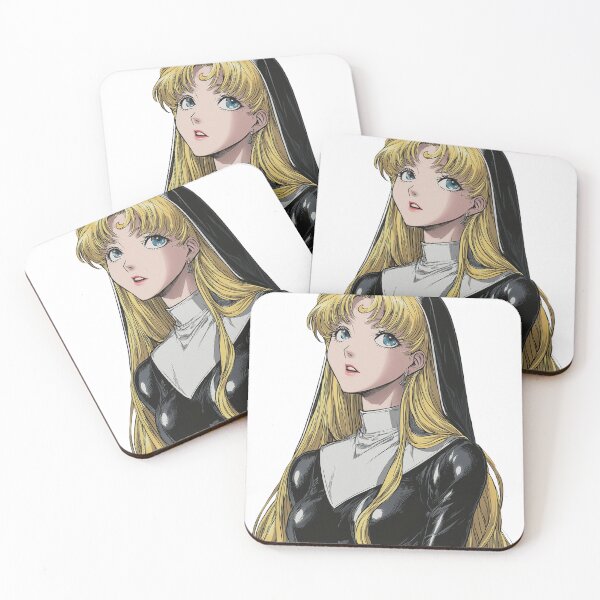 Item preview, Contemplative Gaze – Sailor Moon in Nun Attire designed and sold by pastel.moonwave.