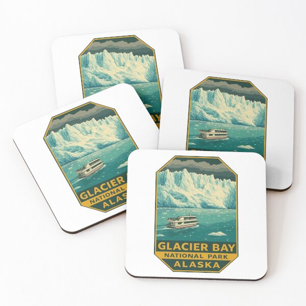Item preview, Glacier Bay National Park Retro Alaska Sticker designed and sold by Ismeal Von.