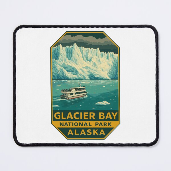Item preview, Glacier Bay National Park Retro Alaska Sticker designed and sold by Ismeal Von.