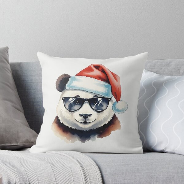 Item preview, Cool Christmas Panda – Santa Hat & Sunglasses designed and sold by Iras-Art-Corner.